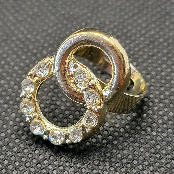 Gold Statement 3 Piece Set Luxurious Necklace Earring ring Matching Jewelry - Picture 8 of 13